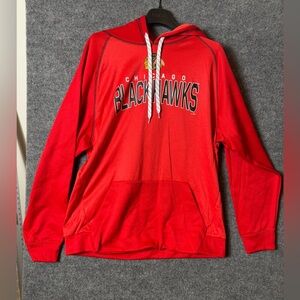 Chicago Blackhawks Red Pullover Hoodie - Size Extra Large (XL)